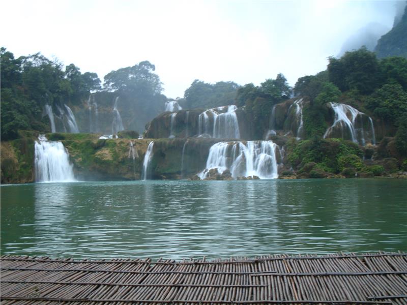 Ban Gioc Falls in dry season