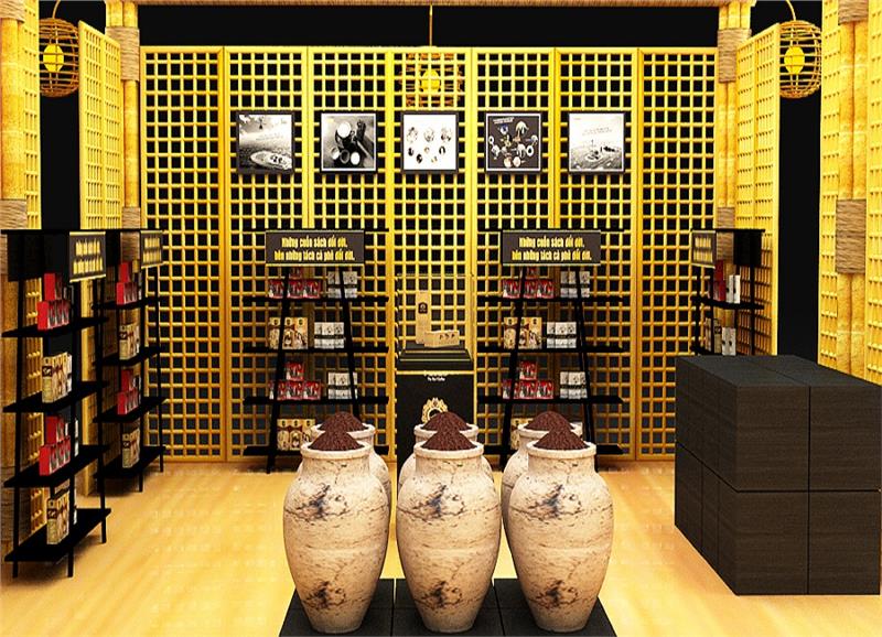 Trung Nguyen Coffee book display