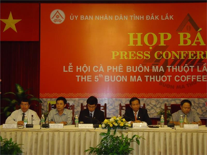 Press Conference on Buon Ma Thuot Coffee Festival 2015