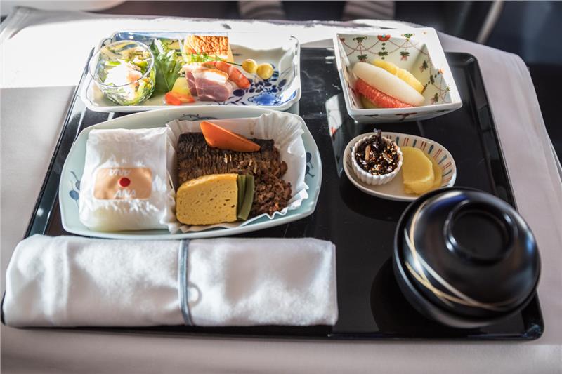 All Nippon Airways meal on flight