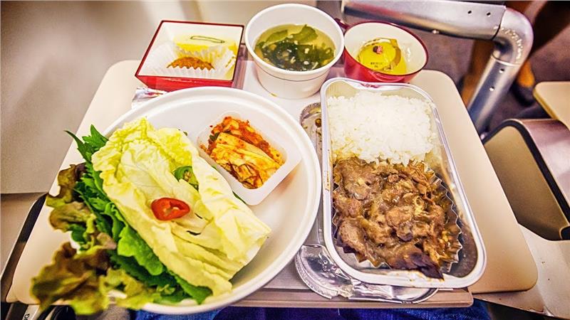 Asiana Airlines meal on flight