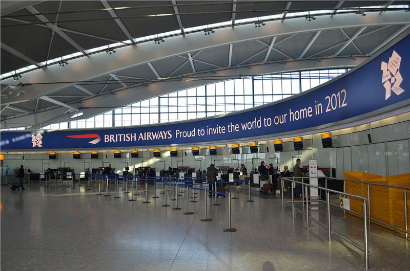 British Airways at Terminal 5 check in counter