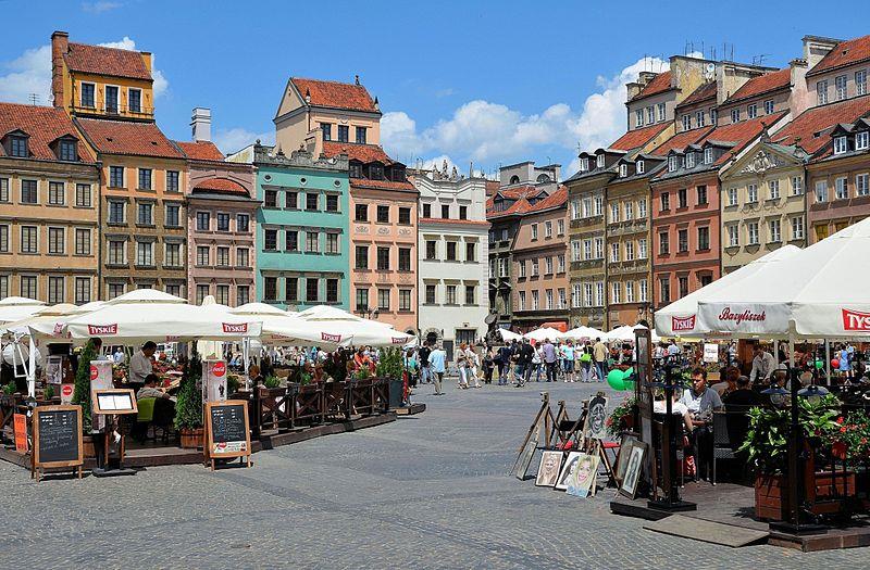 Khu chợ cổ Warsaw