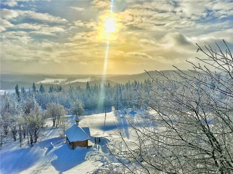 Sunny winter in Ural