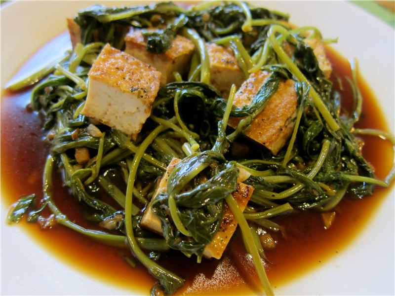 Kangkong tofu Kangkong tofu