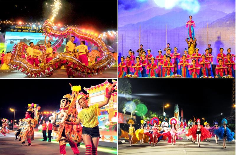 Street parades in Halong Carnival 2015