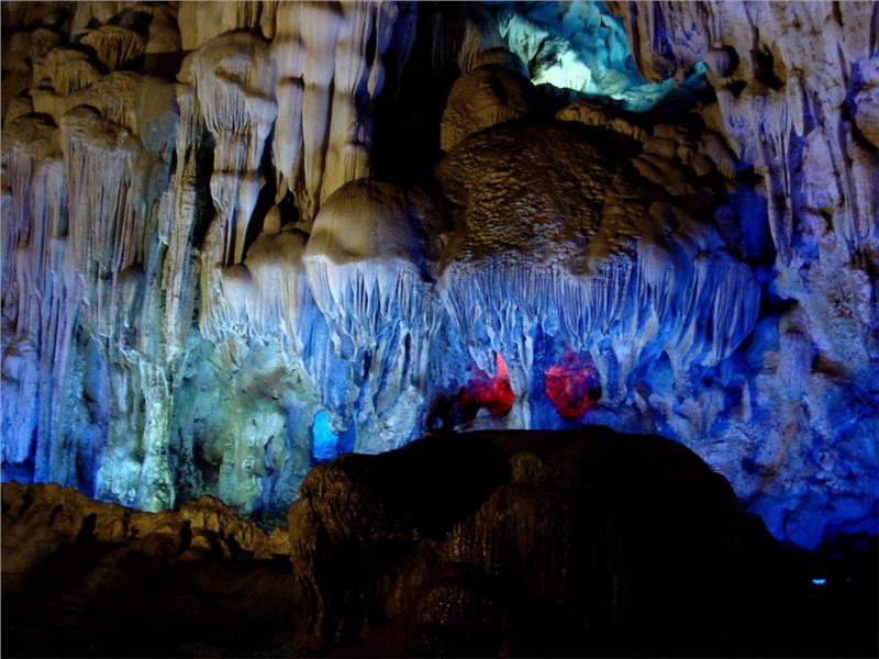 Stunning stalactites at Dau Go Cave