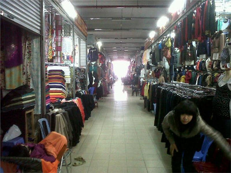 Clothing booth at Halong Market