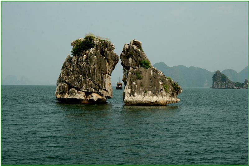A spectacular moment of Trong Mai Islet