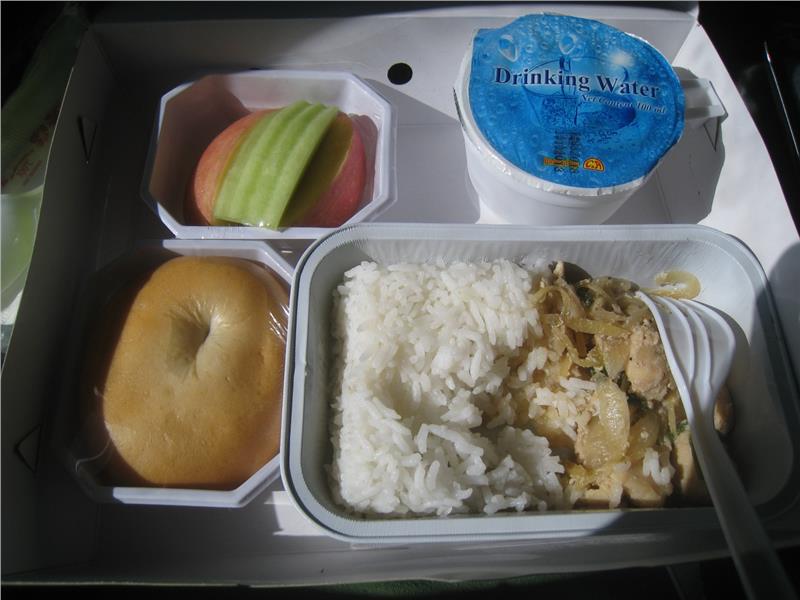  A meal on board of Lao Airlines