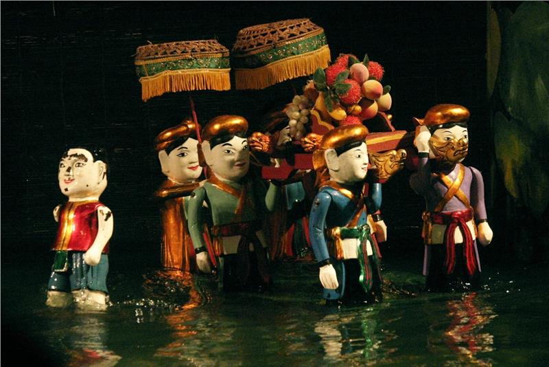 Hanoi Water Puppets Performance Harvest Festival