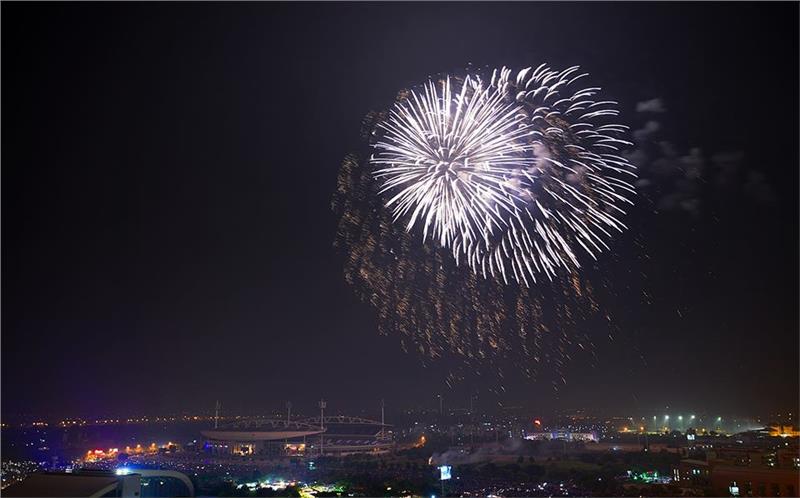 Firework display in Hanoi