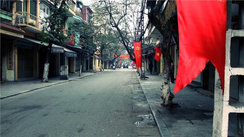 Lan Ong Street in early morning