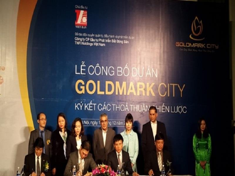The ceremony to announce Goldmark City project