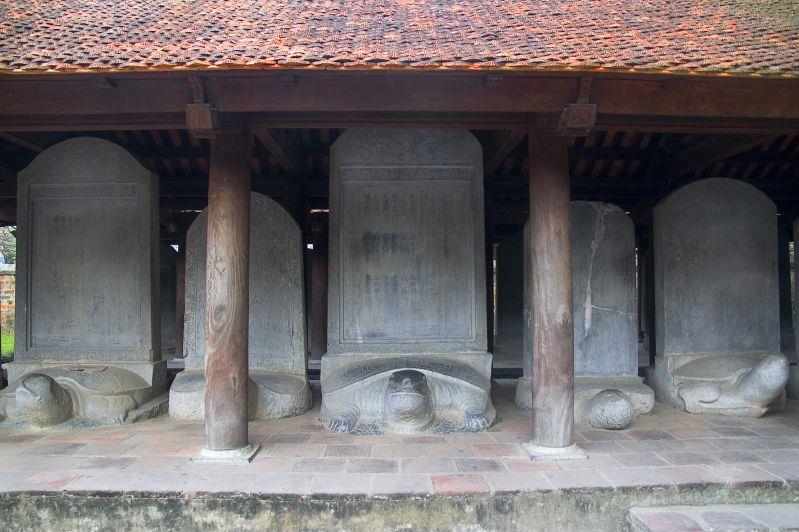 Turtle steles honoring Doctors in royal examinations