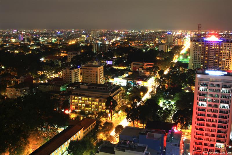Ho Chi Minh at night