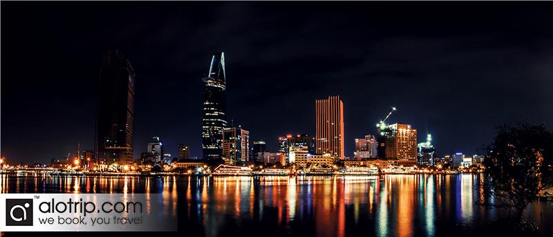 Ho Chi Minh City Panorama by night