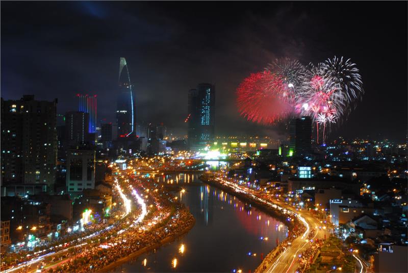 New Year Eve in Ho Chi Minh City