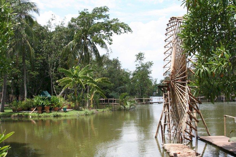 Binh Quoi Village - Bamboo water wheel