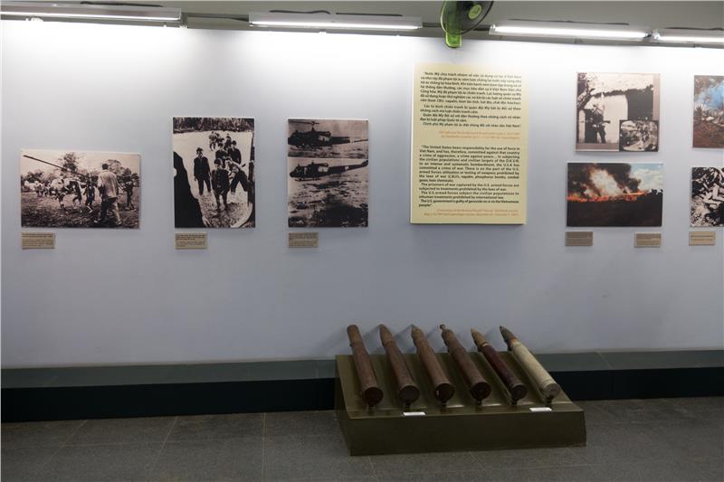 Images of Vietnam War in War Remnants Museum