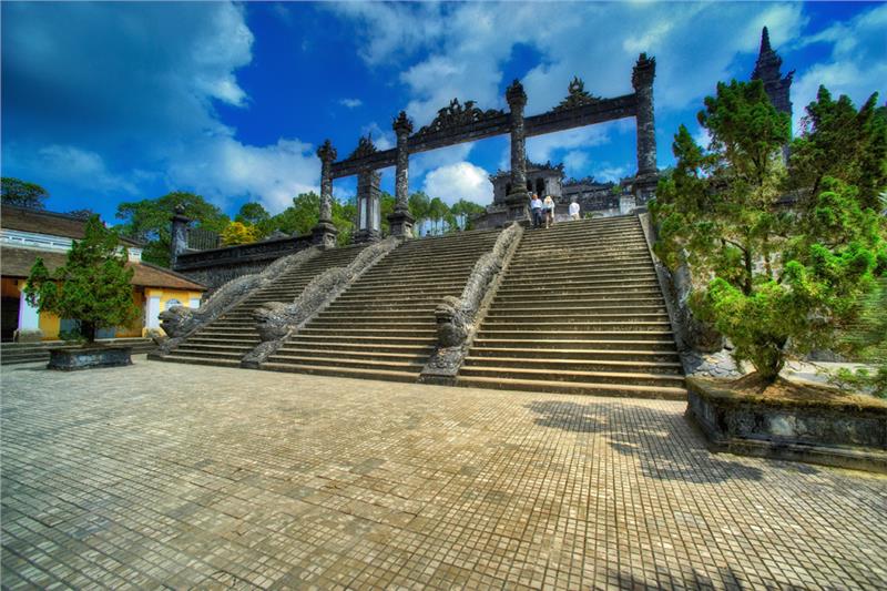 A tomb gate of Khai Dinh Emperor 
