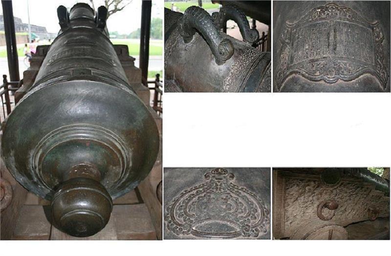 Decorative motifs on Nine Holy Cannons