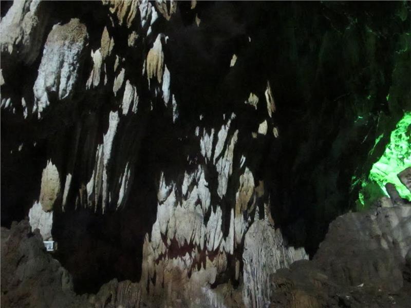 Stalactites in Chieu Cave
