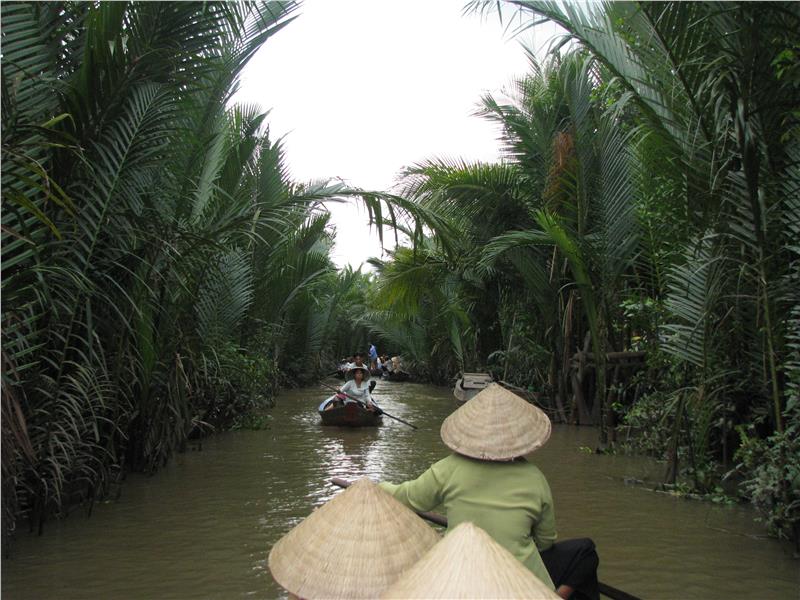 Con Phung Island in Mekong Delta