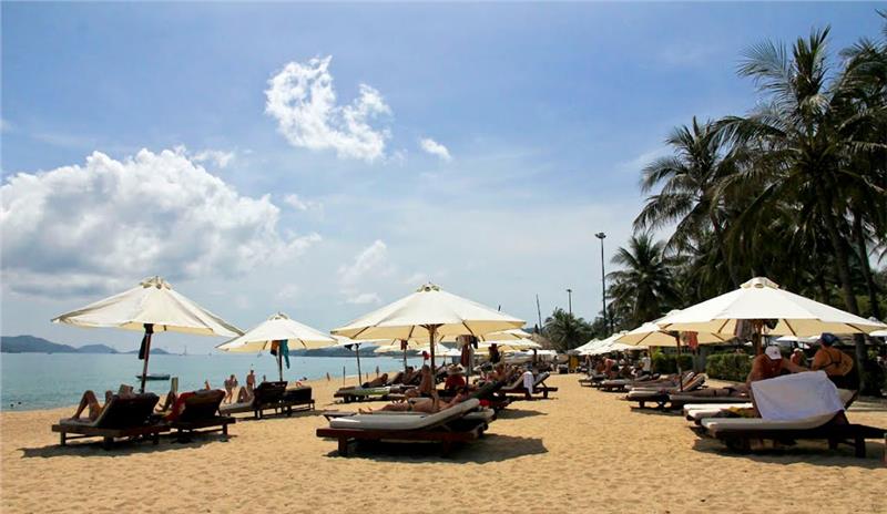 Nha Trang beach in summer