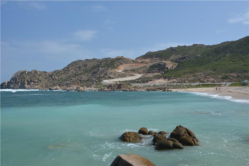 Beach in Binh Ba Island