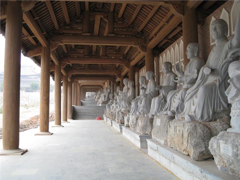 Arhat corridors at Bai Dinh Pagoda