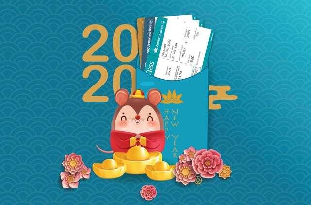 Đặt vé máy bay Tết 2020 Vietnam Airlines giá rẻ 