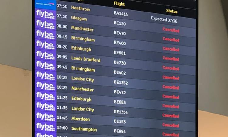 Flybe flights are canceled