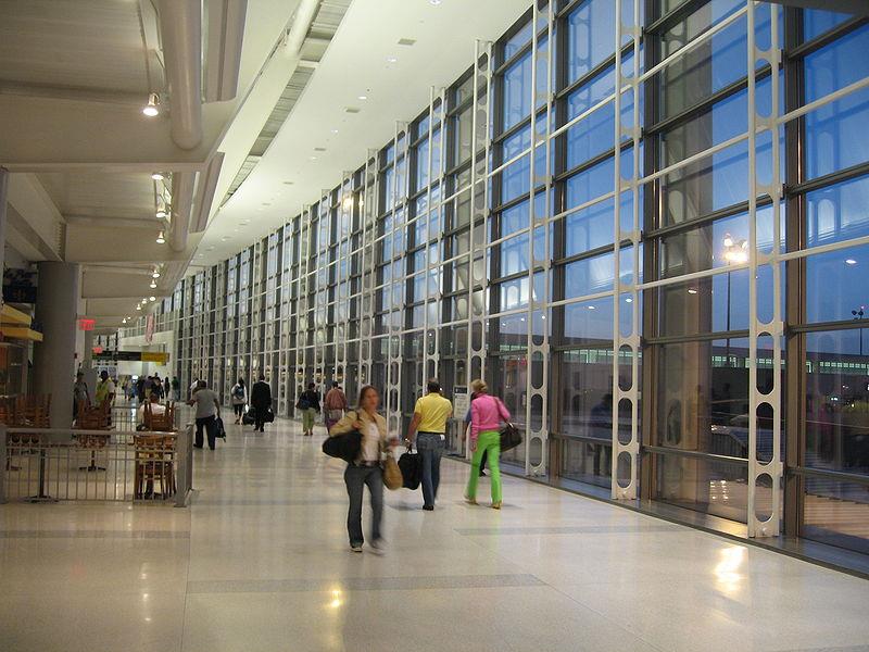 Inside Terminal C, Newark Airport