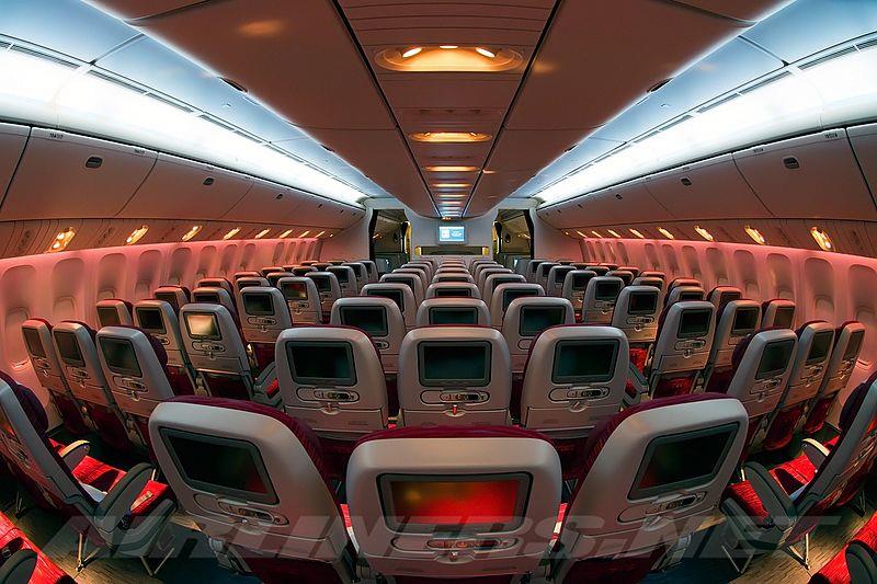 Qatar Airways Economy Class cabin