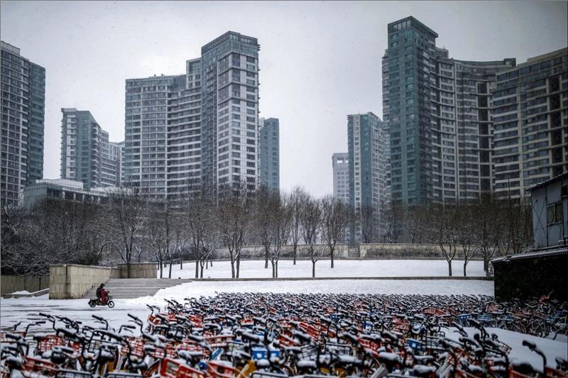 Bicycle parking area in Beijing
