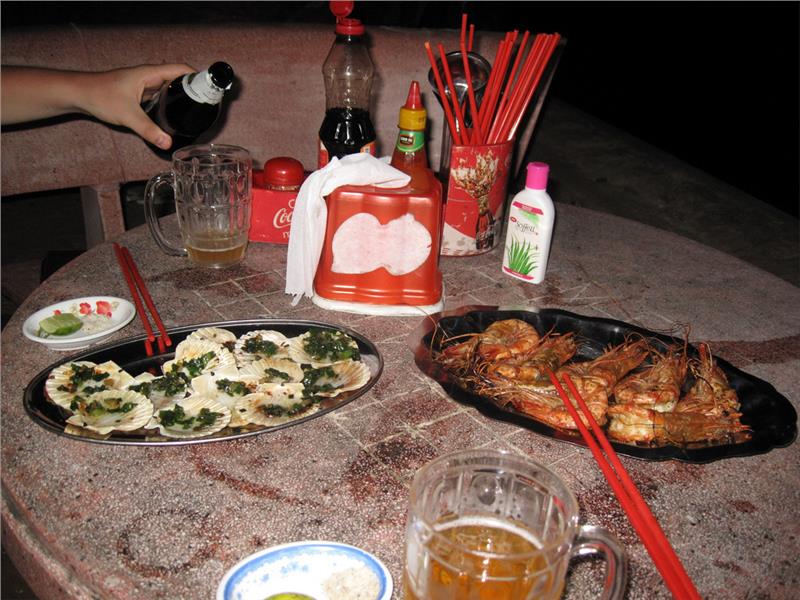 Delicious seafood in Mui Ne beach