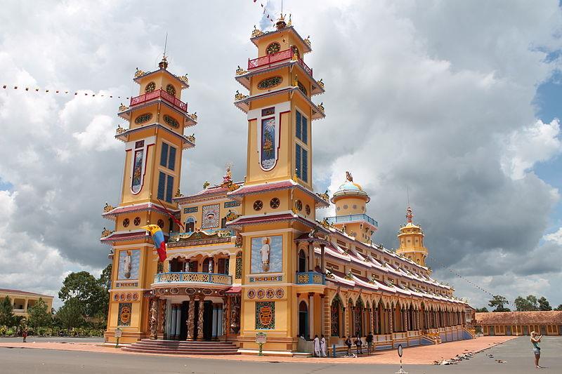 Architecture of Cao Dai Temple Tay Ninh