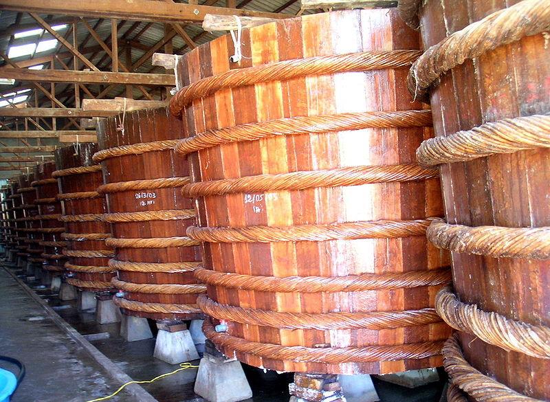Phu Quoc fish sauce barrels