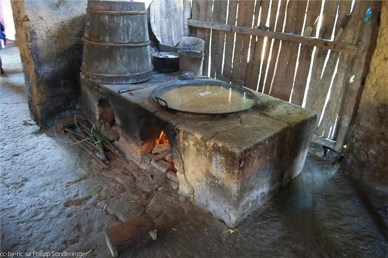 A kitchen at Ban Pho Village