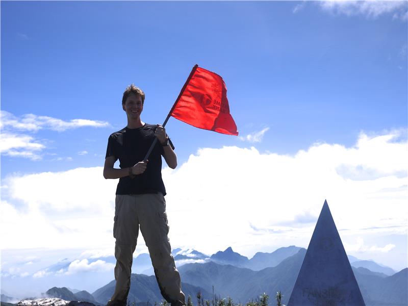 On the summit of Fansipan