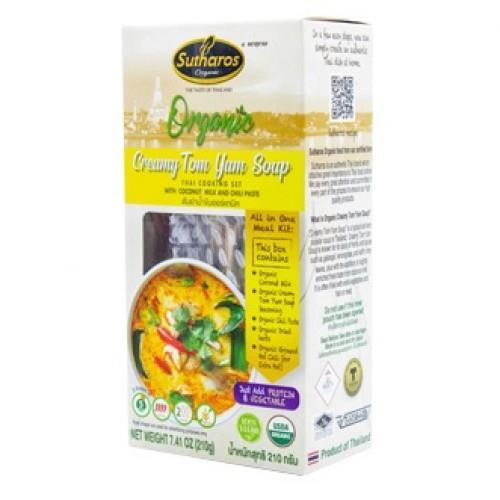 [Organic] Gia Vị Nấu Món Tom Yum Nước Đục Sutharos Organic 210g Thái Lan Chuẩn Vị