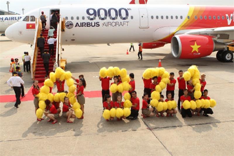Ceremony of welcoming New A321 Airfcraft of Vietjet