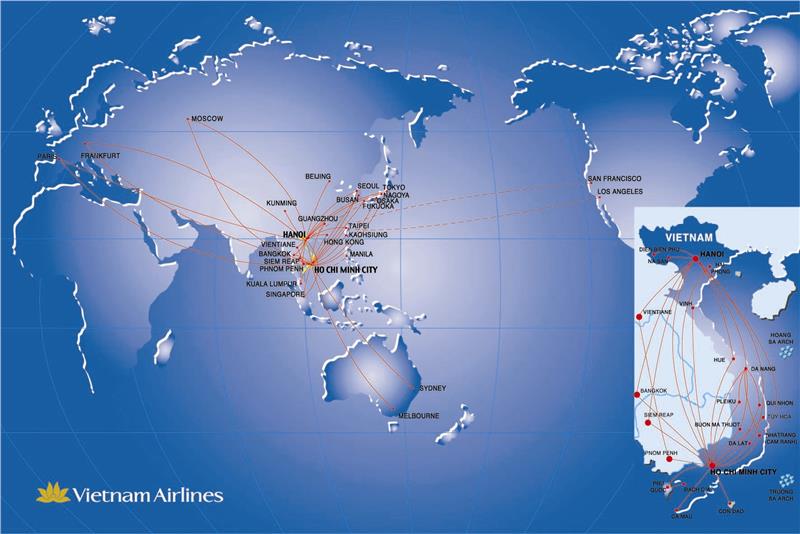 Vietnam Airlines flight network