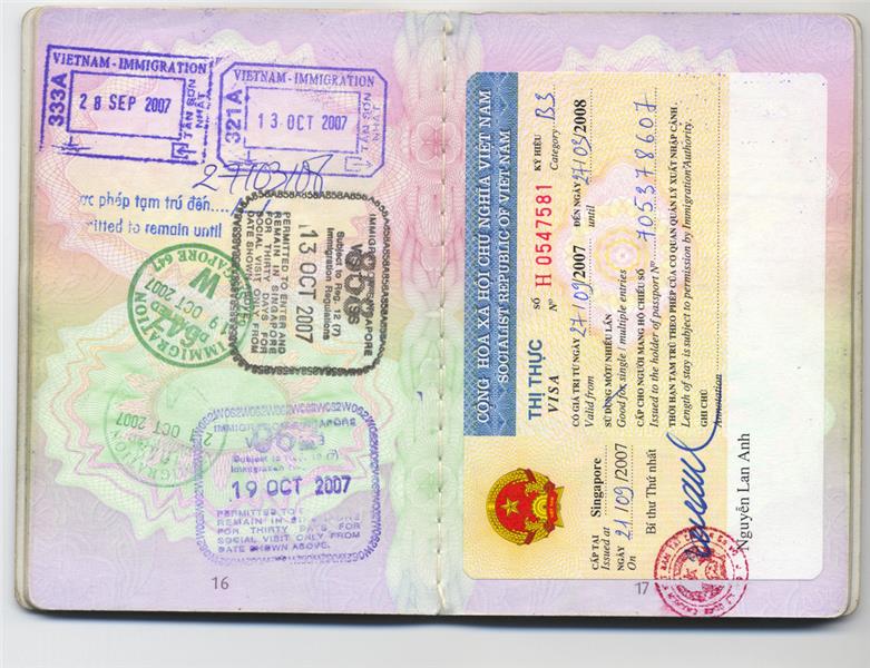 A kind of Vietnam Business Visa