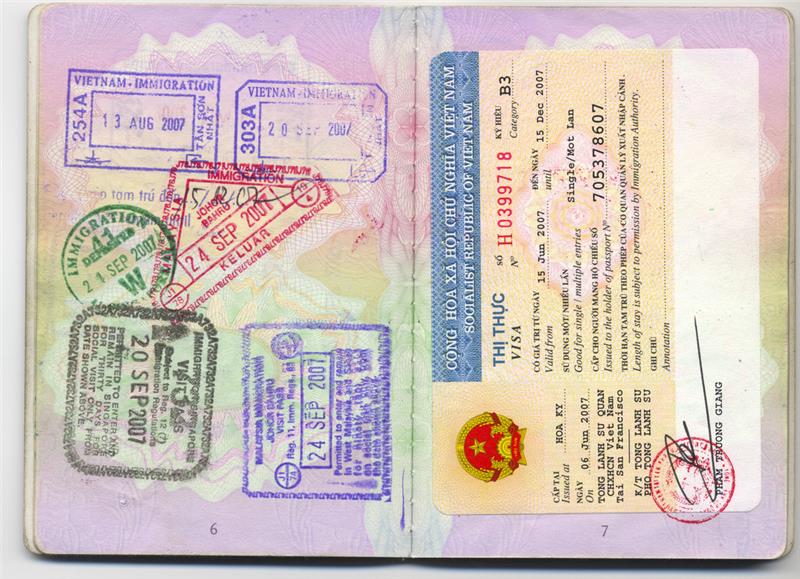 Types of Vietnam visa