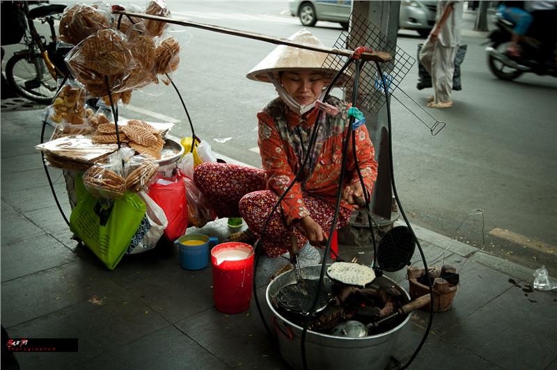 A street vendor