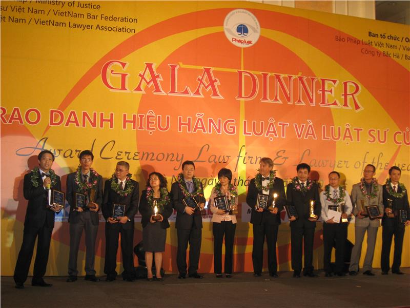 Award Ceremony for the best law companies in Vietnam