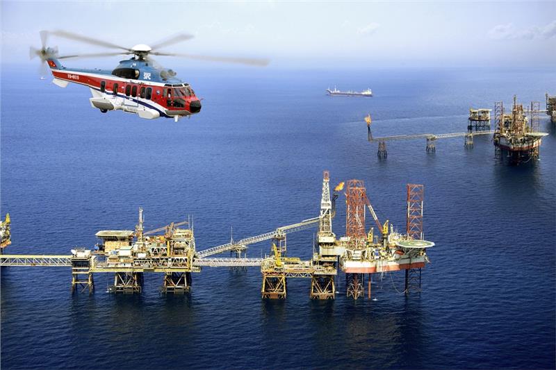 Oil survey in Vietnam sea