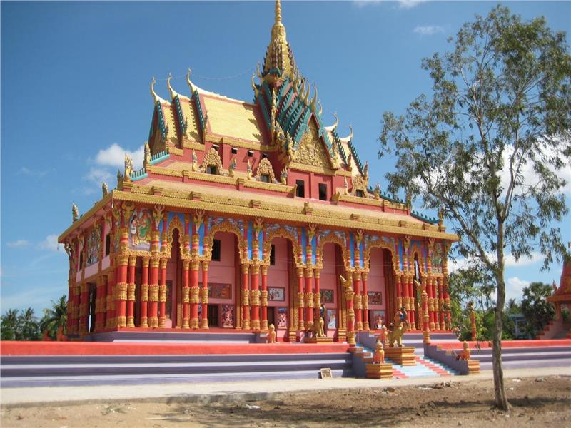A Khmer pagoda in Bac Lieu
